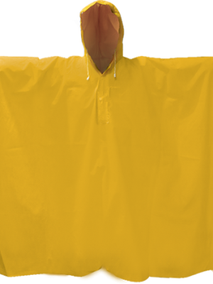 DZ1003 R Impermeable tipo capamanga color verde con reflejantes con tiras reflejante de 2