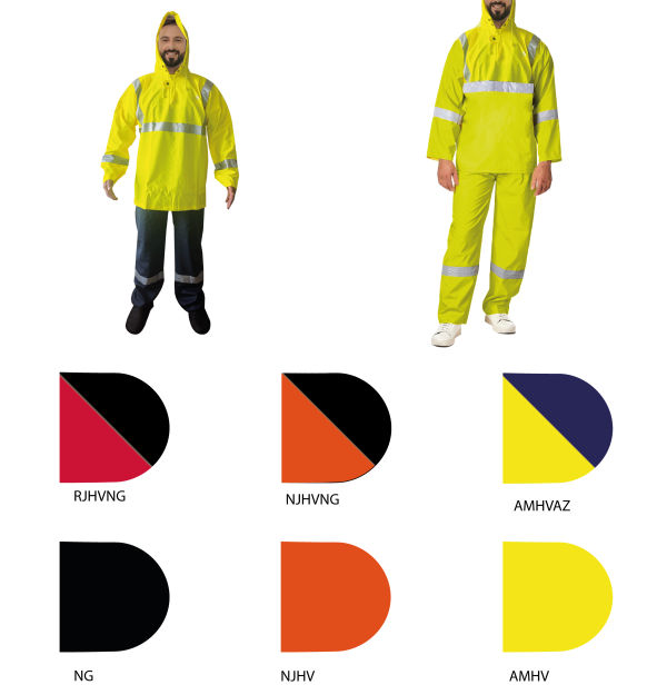 Impermeabe HV heavy duty chamarra y pantalón