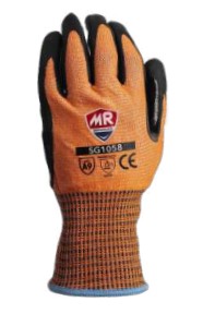 Guante anticorte con palma de nitrilo espumoso