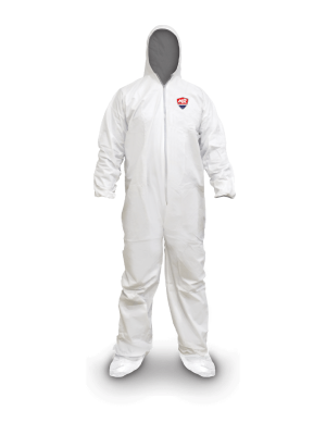 SP1001 Overol de seguridad desechable con capucha y cubre zapato