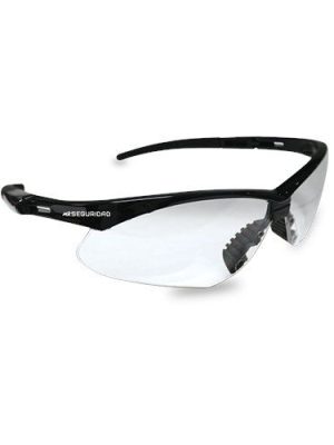 SV1005-NCF SV1005-NCF - Lentes de seguridad Super Rodium claros con funda y sujetador de lentes marca MR