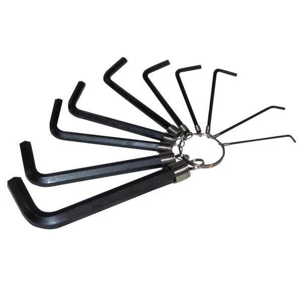 141720.jpg 141720 - Juego de llaves hexagonales tipo "L", métricas, 10 piezas en argolla Foy