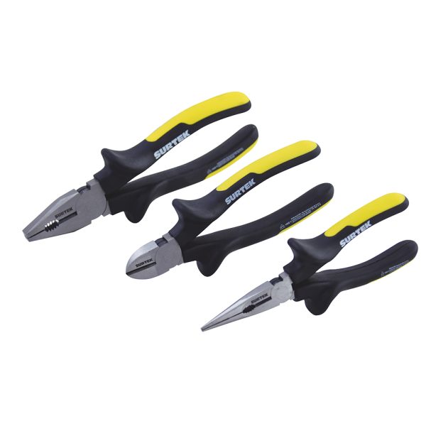 P06V - Juego de pinzas 1000 V, 3 piezas Surtek