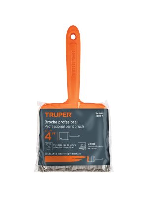 Brocha profesional de 4' con mango de plástico, Truper