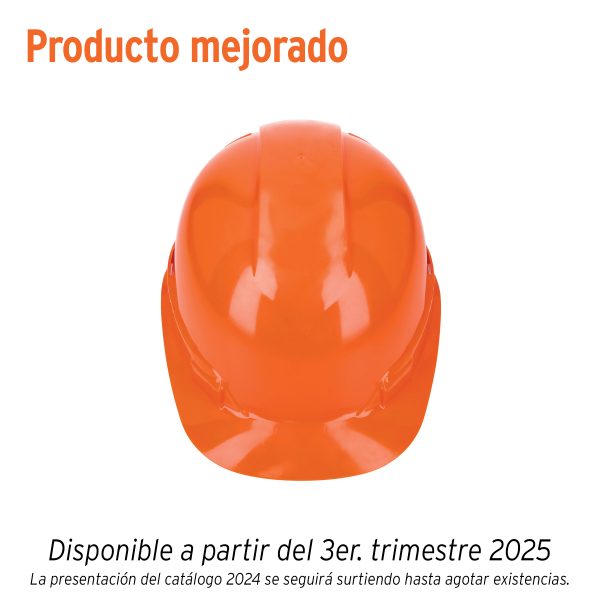 CAS-N.jpg Casco de seguridad, ajuste de matraca, naranja, Truper