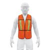 CHS-200N.jpg Chaleco de seguridad con cintas reflejantes, Naranja, Pretul