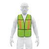 CHS-200V.jpg Chaleco de seguridad con cintas reflejantes, Verde, Pretul