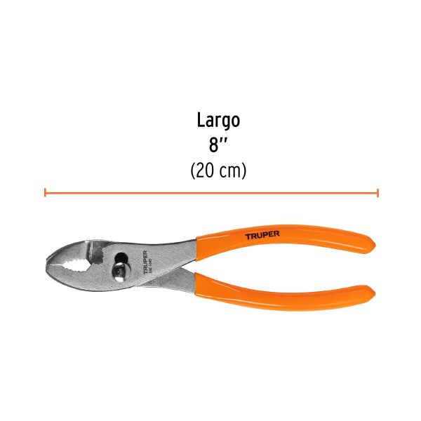 PCH-8FC2.jpg Pinza de chofer 8' mango de PVC, Truper