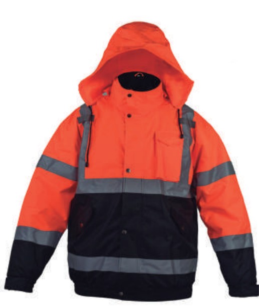 1 Imagen Chamarra Polar naranja SC1002-NJ Chamarra térmica naranja HV