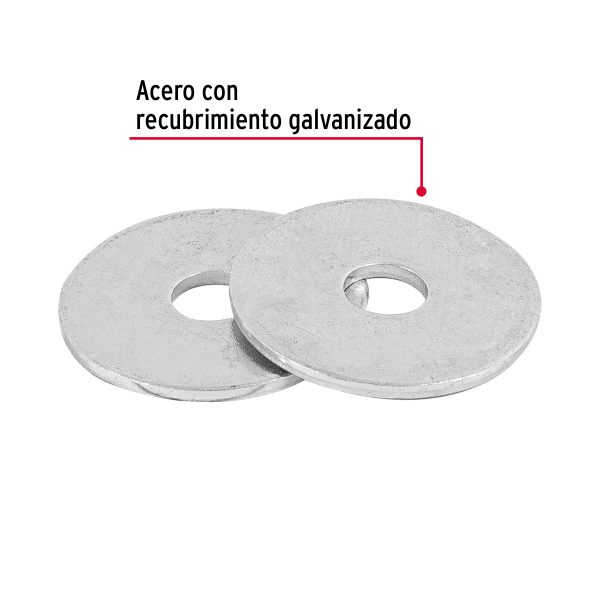 ARA-3-16FC1.jpg Bolsa de 1 kilo arandelas planas galvanizadas 3/16", FIERO