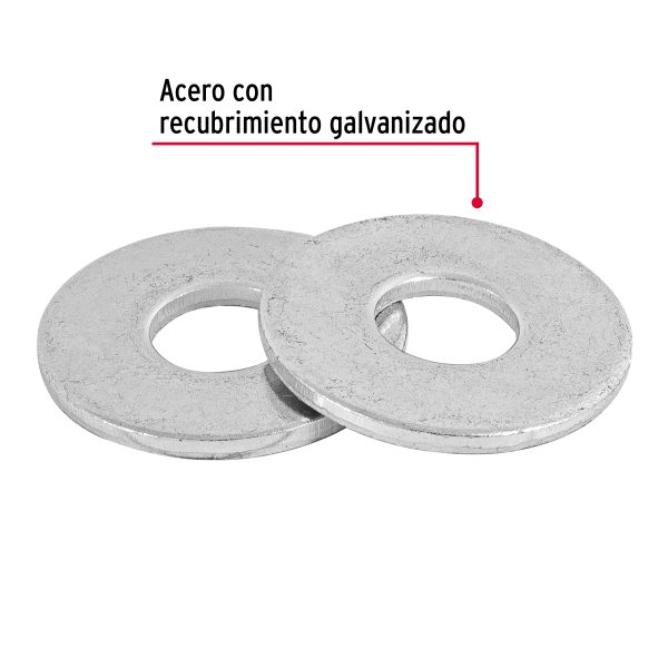 ARA-3-8FC1.jpg Bolsa de 1 kilo arandelas planas galvanizadas 3/8", FIERO