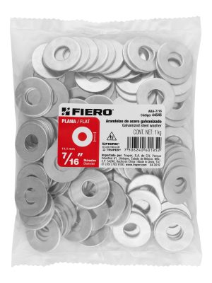ARA-7-16E1.jpg Bolsa de 1 kilo arandelas planas galvanizadas 7/16", FIERO