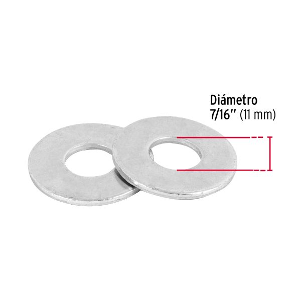 ARA-7-16FC2.jpg Bolsa de 1 kilo arandelas planas galvanizadas 7/16", FIERO