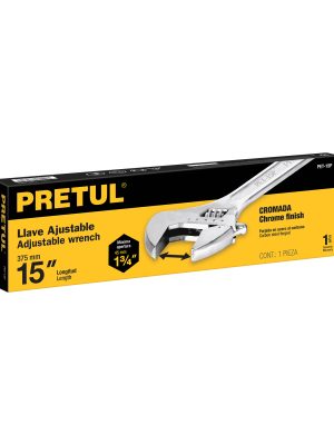 Llave ajustable (perico) 15' cromada, Pretul
