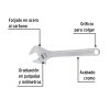 PET-15PFC1.jpg Llave ajustable (perico) 15' cromada, Pretul