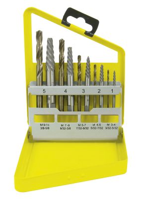 107044.jpg 107044 - Juego de extractor para tornillos con brocas, 10 piezas Surtek