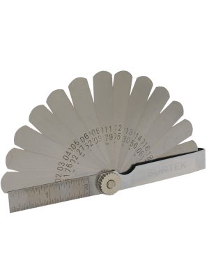 107325 - Calibrador en pulgadas y milimétricos 15 hojas Surtek