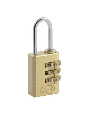 10CA.jpg 10CA - Candado de combinación programable para maleta, latón, 20 mm Lock