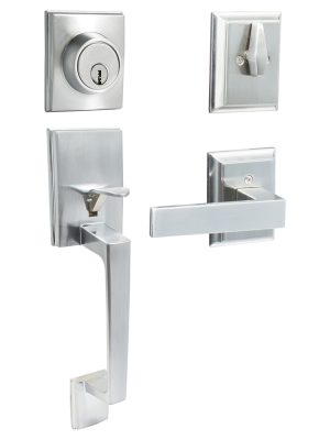 10GA.jpg 10GA - Gatillo rectangular sólido para entrada función sencilla, níquel satinado, visual Lock