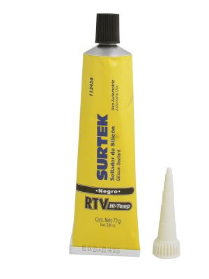 113458 - Silicón para alta temperatura, color negro en tubo, 70 gr Surtek