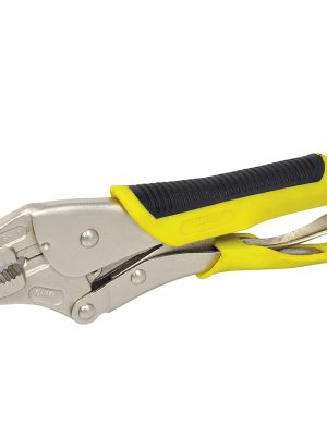 115095 - Pinza de presión con mango bimaterial de 10" punta curva Surtek