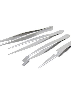 115200.jpg 115200 - Juego de pinzas de presición tipo tweezer, 4 piezas Surtek