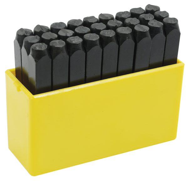 117228 - Juego de letras de la "A" a la "Z" de golpe 8 mm, 27 piezas Surtek