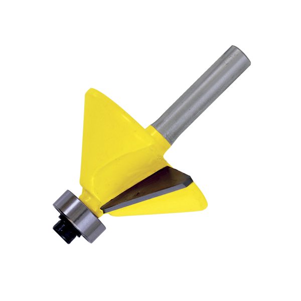 119267.jpg 119267 - Broca para router de acero chaflán con balero 1-1/4" zanco de 1/4" Surtek