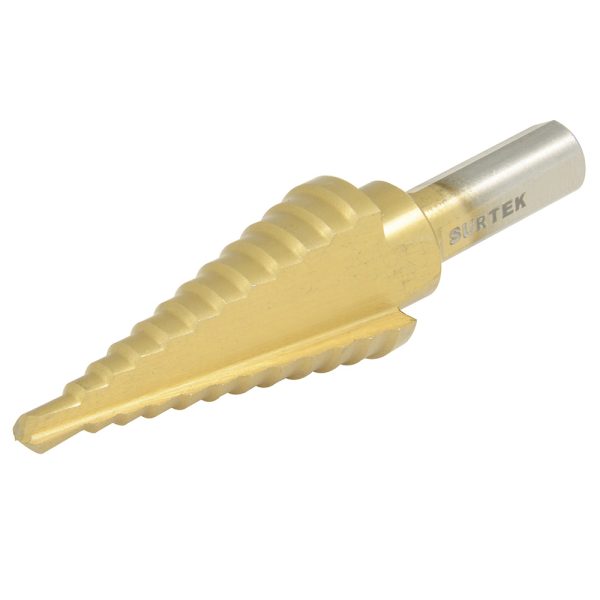 119370 - Broca escalonada de acero de alta velocidad #1, 1/8" - 1/2" Surtek