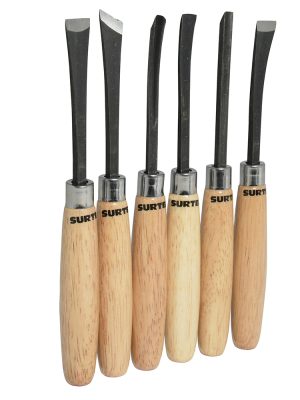 120050.jpg 120050 - Juego de gurbias manuales con mango de madera, 6 piezas Surtek