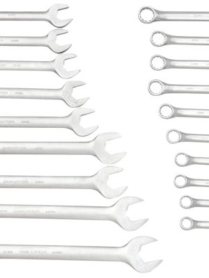 120070M.jpg 120070M - Juego de llaves combinadas pulido espejo métricas, 12 puntas, 19 piezas en caja Urrea