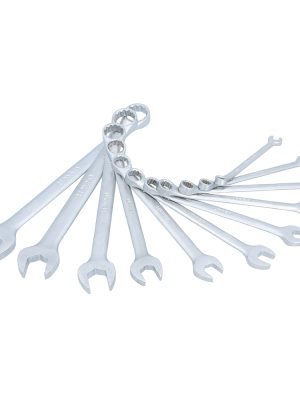 1200CA.jpg 1200CA - Juego de llaves combinadas satinadas en pulgadas, 12 puntas, 11 piezas en rack Urrea