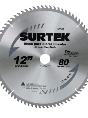 120601.jpg 120601 - Disco para sierra circular para corte madera 24 dientes, 7-1/4" Surtek