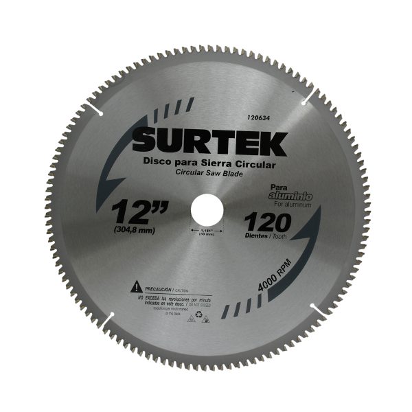 120620 - Disco para sierra circular para corte madera 30 dientes, 10" Surtek