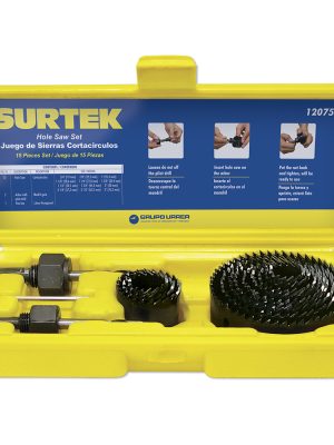 120754 - Juego de sierras cortacírculos, 15 piezas Surtek