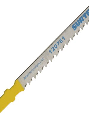 120761 - Segueta para sierra caladora 10 dpp, acabado fino, zanco T, 5 piezas Surtek