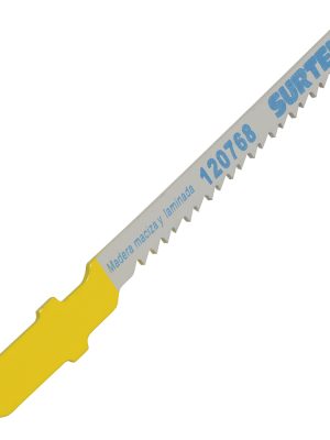 120768 - Segueta para sierra caladora 12 DPP, acabado fino, zanco T, 5 piezas Surtek