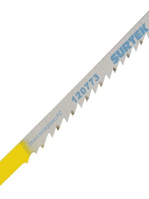 120773 - Segueta para sierra caladora 6 dpp, acabado grueso, zanco U, 5 piezas Surtek