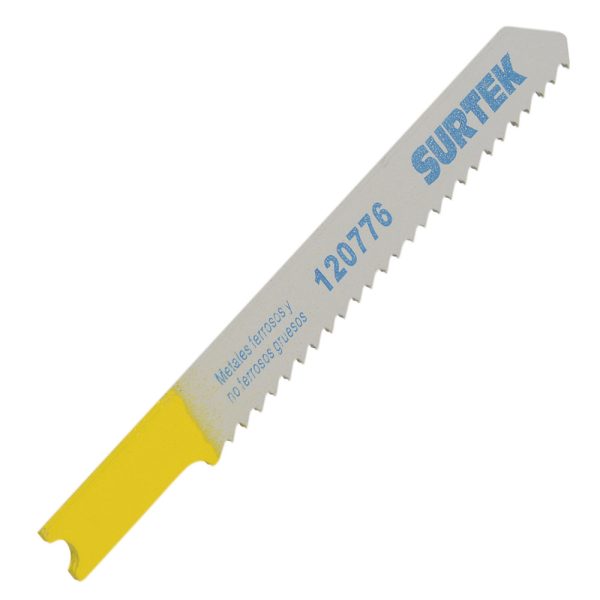 120776 - Segueta para sierra caladora 12 DPP, fino, zanco U, 5 piezas Surtek