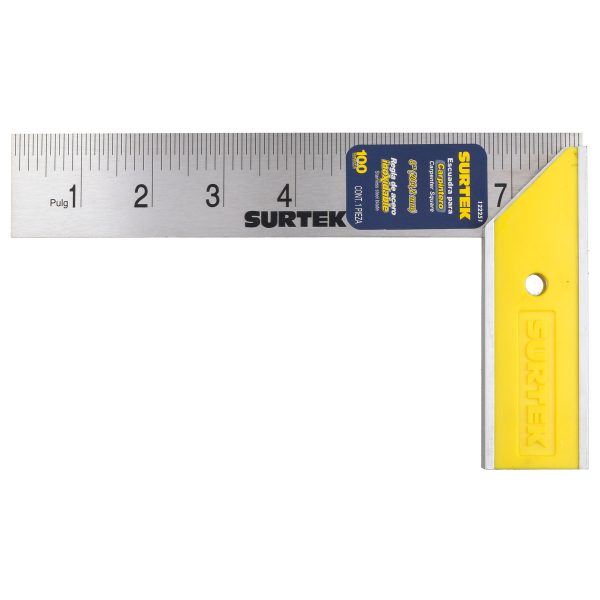 122251.jpg 122251 - Escuadra de carpintero con mango plástico 8" Surtek