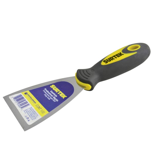 123032 - Espátula flexible de acero de alto carbón con mango bimaterial 2" Surtek