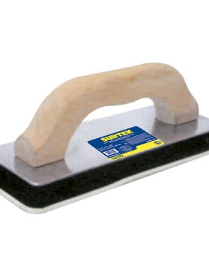 123192.jpg 123192 - Flota de hule acabado liso con mango de madera 9-1/2" x 4" x 5/8" Surtek