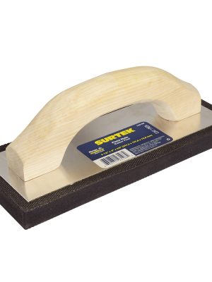 123198.jpg 123198 - Flota de hule acabado fino con mango de madera 9-1/2" x 4" x 5/8" Surtek