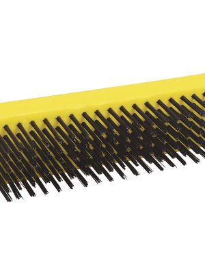 123262 - Cepillo de alambre de acero al alto carbón con 6x19 filas de pinceles sin mango Surtek