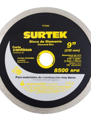 123460 - Disco de diamante continuo, 4-1/2" Surtek