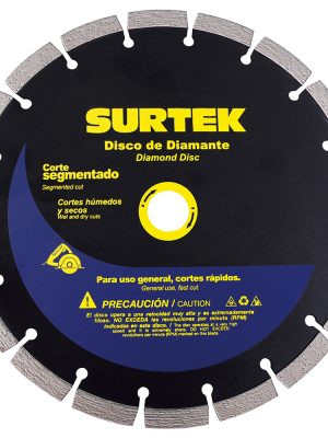 123465 - Disco de diamante segmentado, 7" Surtek