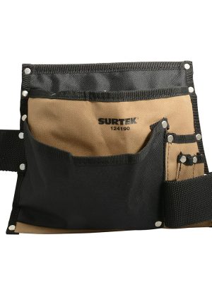 124190 - Portaherramientas de poliéster con cinturón, 7 bolsillos Surtek