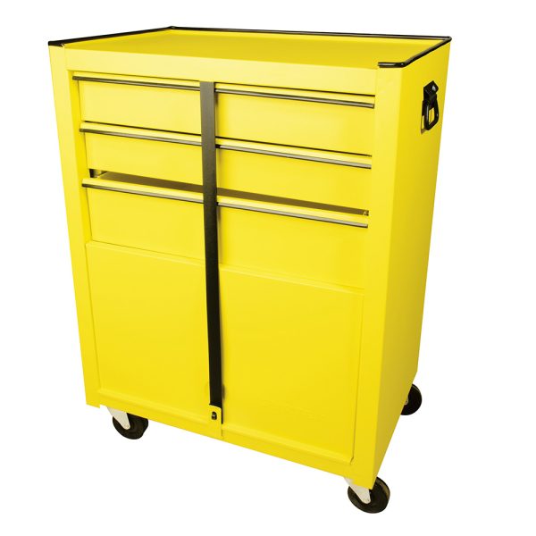 125100 - Gabinete móvil con 3 gavetas color amarillo 26" Surtek