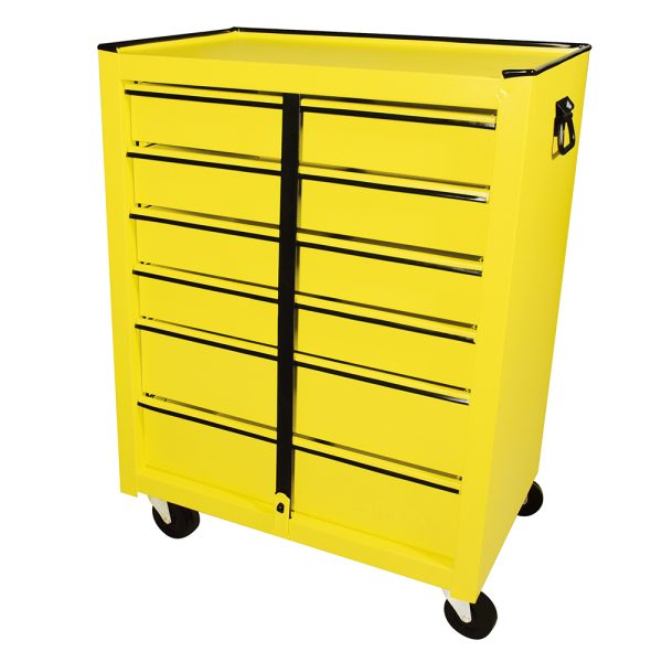 125106 - Gabinete móvil con 6 gavetas color amarillo 25" Surtek