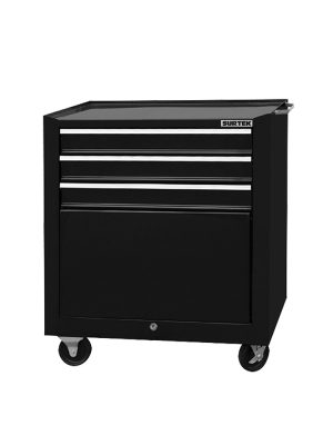 125114 - Gabinete móvil con 4 gavetas color negro 27" Surtek